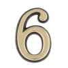 Номерок дверной ЧИБИС пластиковый самоклеящийся 6-9 Золото З0489ф
