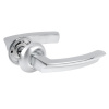 Ручка дверная ЧИБИС AL-923-SС СР ЛЕОН Матовый хром хром алюминий раздельная З0739