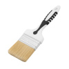 Кисть универсальная плоская 100х15мм светлая смеш. щетина, 2К ручка Black White 880-100