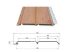 Сайдинг Lбрус-15х240 (ECOSTEEL) золотой орех (0,264х6000)