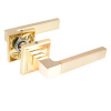 Ручка дверная ЧИБИС AL-03168-SB PB БЕРТА Матовое золото золото алюминий раздельная З0218