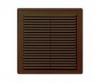 Решетка вентиляционная 249х249мм 2525Р коричневый Эковент
