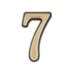 Номерок дверной ЧИБИС пластиковый самоклеящийся 7 Золото З0490ф