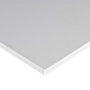Панель потолочная стальная АР-600, кромка Борд белая 9003