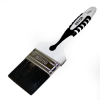 Кисть для грунта плоская 75х15мм, черная щетина, 2К ручка Black White 840-075