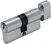 Цилиндр для замка ключ-завертка (30+30) S60 хром ШЛОСС 03009