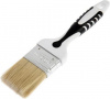 Кисть универсальная плоская 35х15мм светлая смеш.щетина, 2К ручка Black White 880-035