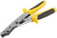 Ножницы по металлу просечные, усиленные лезвия, Профи, прорезиненные ручки  260 мм FIT