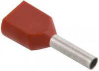 Наконечник-гильза НГИ2 0.75-8 темно-красный (20шт) IEK UTE10-4-D75-100