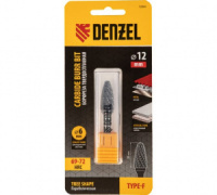 Борфреза по металлу твердосплавная, параболическая, тип-F, 12 мм Denzel 72044