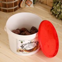 Камни для сауны и бани Яшма сургучная, ведро 10 кг_