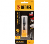 Борфреза по металлу твердосплавная, коническая закругленная, тип-L, 12 мм Denzel 72071