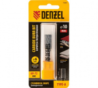 Борфреза по металлу твердосплавная, цилиндрическая, тип-А, 10 мм Denzel 72001