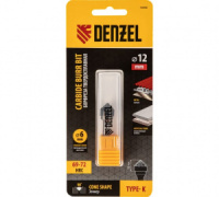 Борфреза по металлу твердосплавная, зенкер 90 град., тип-K, 12 мм Denzel 72058
