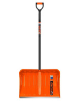 Лопата снеговая FINLAND ORANGE деревянный черенок 550х385х1515 мм 1731-Ч