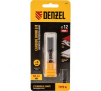 Борфреза по металлу твердосплавная, цилиндрическая, тип-А, 12 мм Denzel 72003